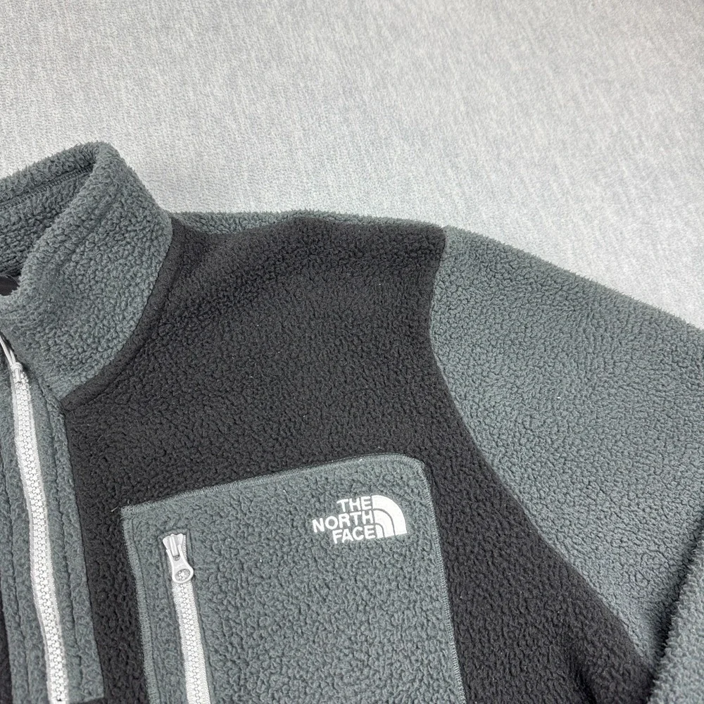 The North Face Jacket Mens XL Black Gray Yumiori 1/4 Zip Fleece Pullover Outdoor